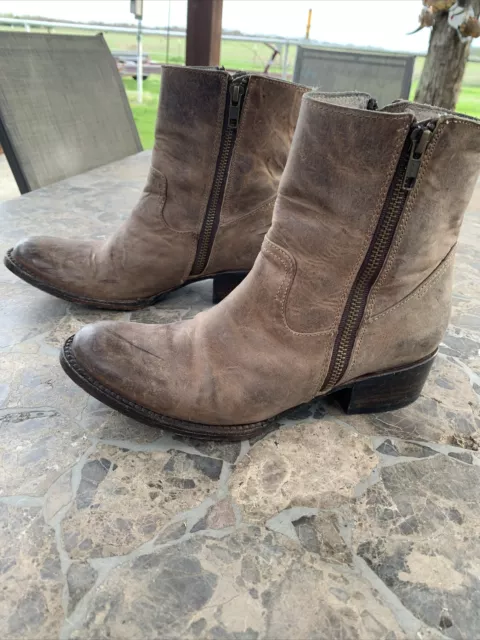 Freebird By Steven Austin Booties Boots Distressed Brown Size 7 🔥🔥