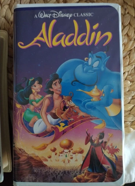 Walt Disneys 1993 Aladdin VHS *Rare Black Diamond Edition * Mint Condition
