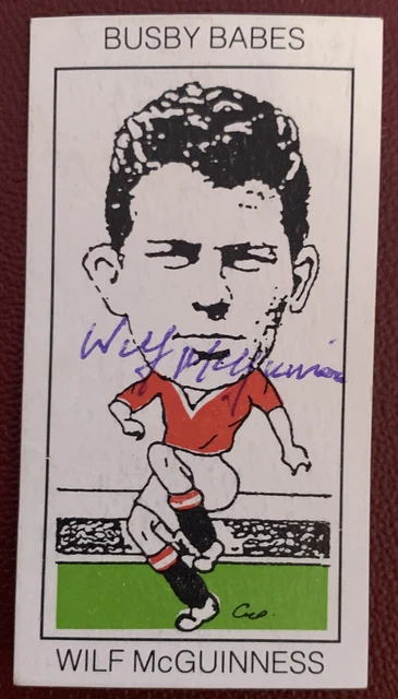 Busby Babes Wilf Mcguiness Manchester United Football West Midland Échange Carte