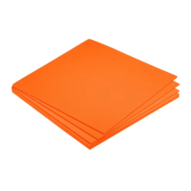 EVA Schaumstoffblätter orange 9,8 Zoll x 9,8 Zoll 3 mm dick Handwerk Schaumstoffblätter 6 Stck.