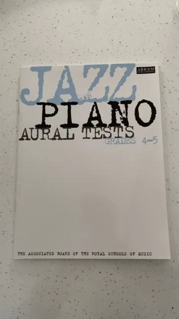 Jazz Piano Aural Tests Grades 4-5 Book By ABRSM