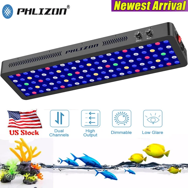 300W LED Aquarium Light Dimmable Full Spectrum Coral Reef Lamp for Fish Tank LPS