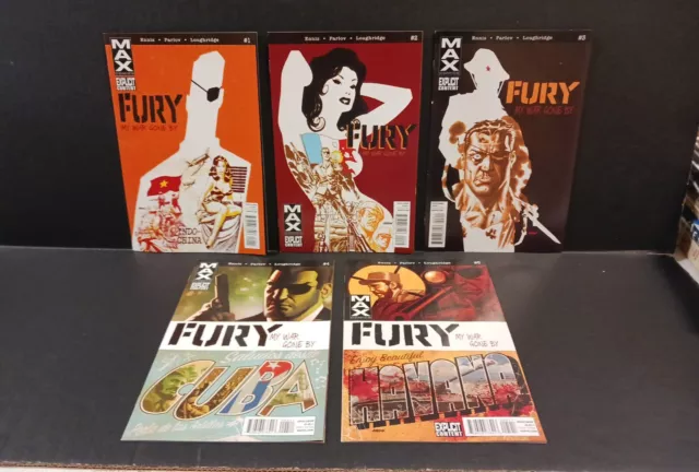 Fury Max My War Gone By #1-5 (X5) Lot (Ennis/Parlov) Marvel Comics