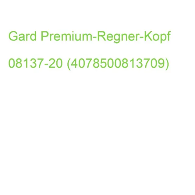 Premium Impuls-, Kreis- und Sektorenregnerkopf, 21mm (schwarz/silber) 08137-20