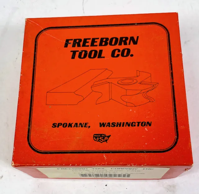 Freeborn Tool Co. Carbide Shaper Cutter 3/4” Bore W/1/2” T-Bushings - MC-54-007