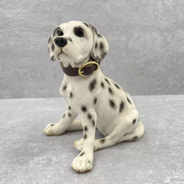 Vintage Barkers Polo Dalmatian Dog Figure Figurine 4.5" Collar Hand Painted 2