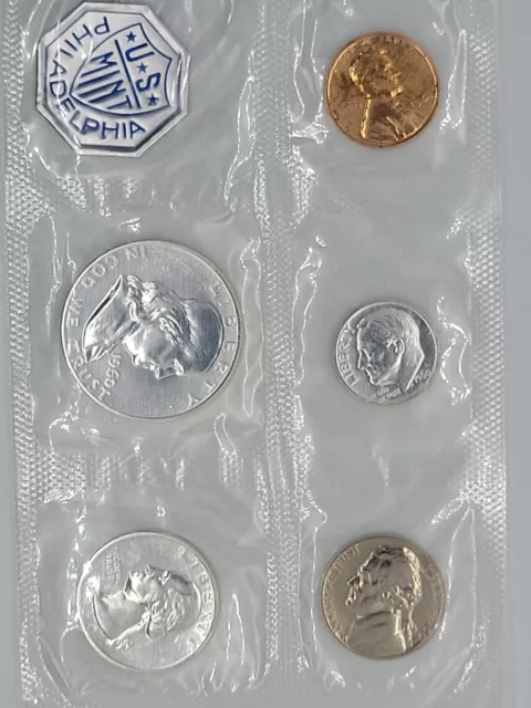 1960 U.S Proof Silver Set, Missing outside Envelope, 90% Silver