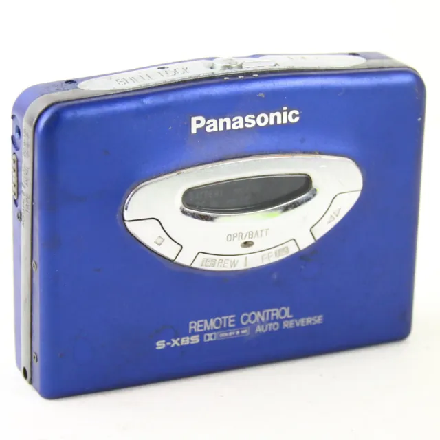 Tragbarer Cassette Player Recorder Panasonic RQ-X11 Blau Defekt