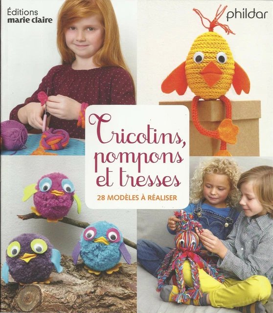 Catalogue De Modèles De Tricot Marie Claire Phildar - 40 Modèles Basiques Pour Enfants - État D'occasion