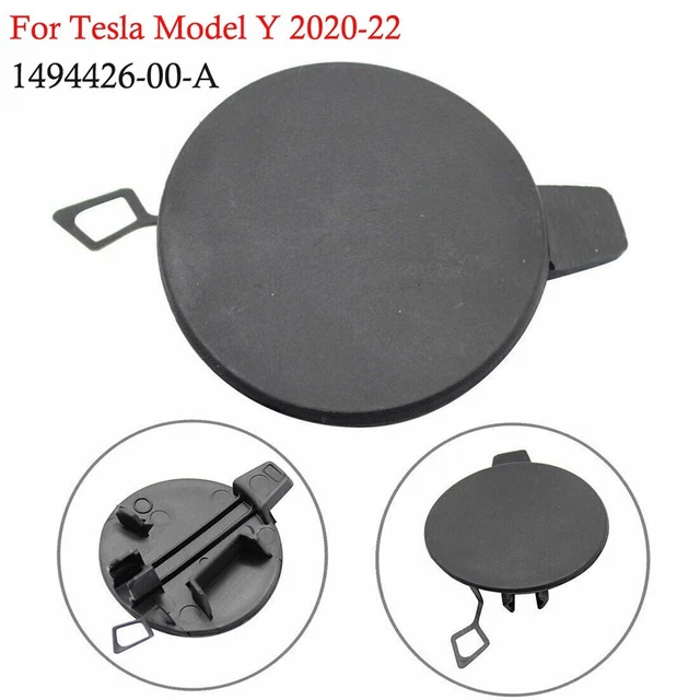 Capuchon D'Attelage De Remorquage Pour Tesla Model Y 2020-2021 - Protection Pare-Chocs Arrière, Noir, Plastique
