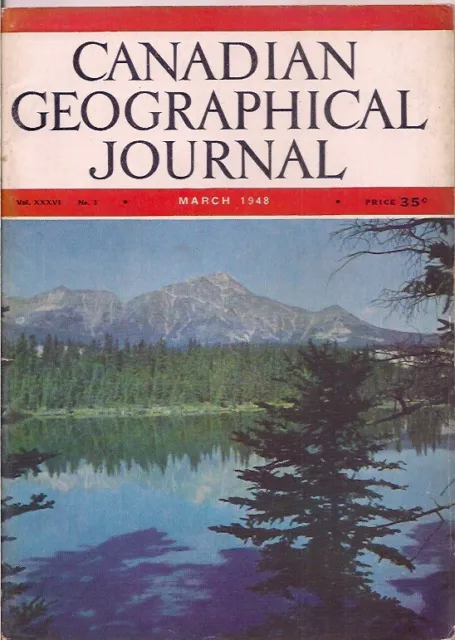 Canadian geographical journal-MAR 1948-PYRAMID MOUNTAIN FROM LOC BEAUVERT.