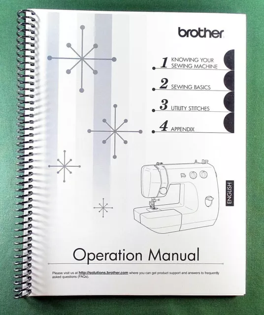 Brother LS2250PRW Instruction Manual: 48 Pages & Protective Covers!