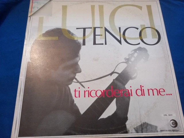 LUIGI TENCO Ti Ricorderai Di Me. Lp Ricordi Orizzonte Orl 8031 EUR 12