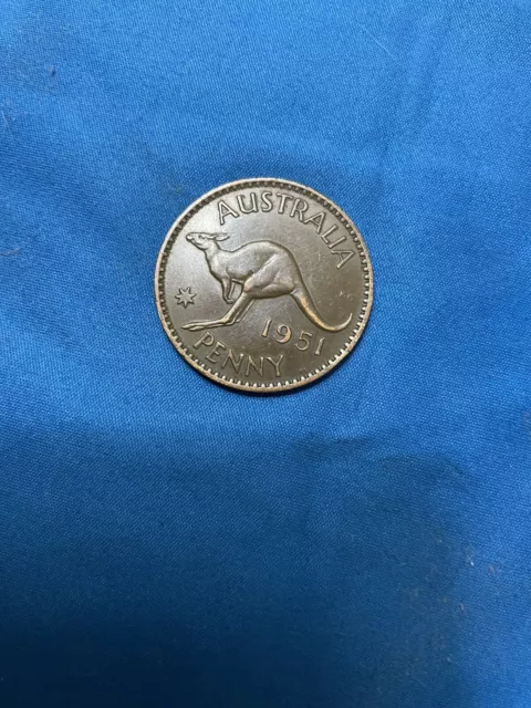 1951 Australian Penny Coin