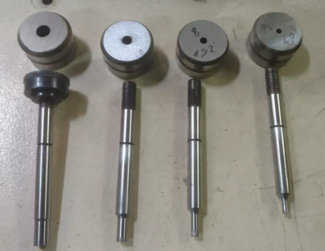 Round Punch and Die for Strippit 1-1/4 " Thin Station, 1/2" Body multiple sizes