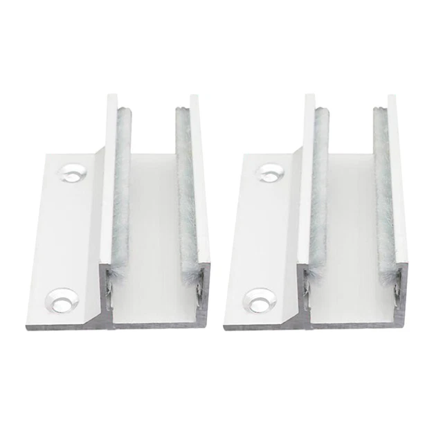 2pcs Glass Door Floor Guide Door Bottom Guide Assembly Flush Bottom Floor Guide