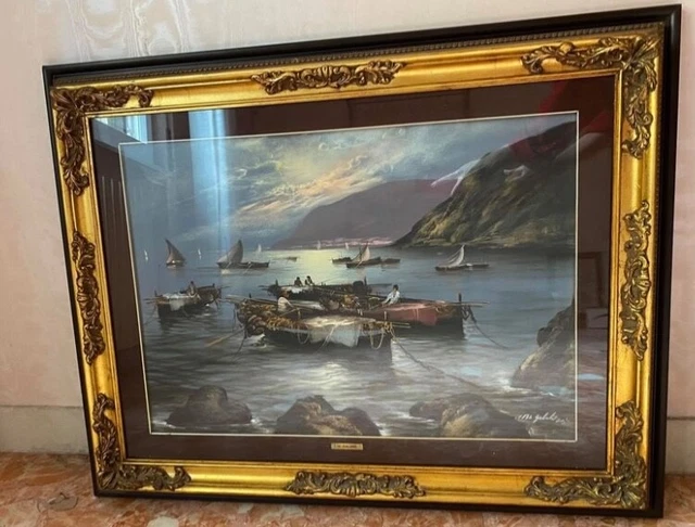Quadro Mario Galanti "Marina della Costiera Amalfitana"