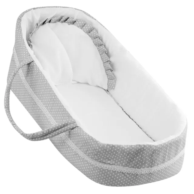 BiBi Doll Large Carry Cot for Reborn Doll Bed Carrier with Pillow for Baby Doll