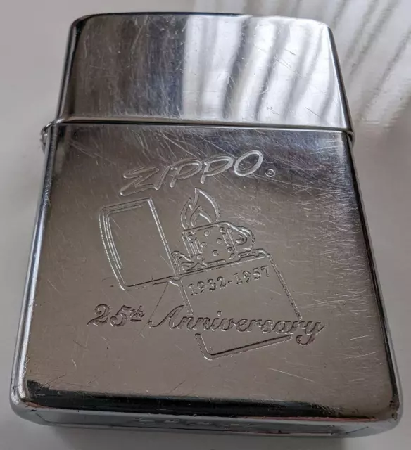 1992 Zippo 25Th Anniversary Silver