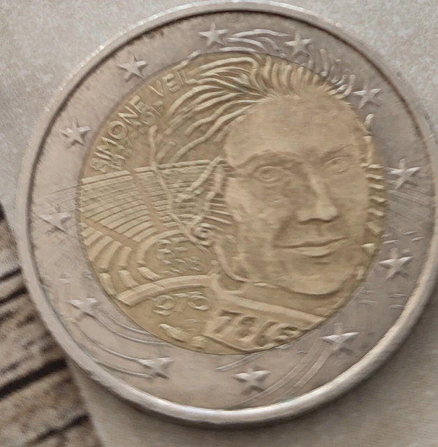 RARE Pièce De 2 Euros SIMONE VEIL