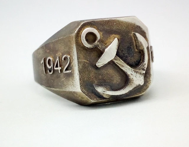 AUTHENTIC GERMAN WW2 WWII period Kriegsmarine Submarine U-boat Silver ...
