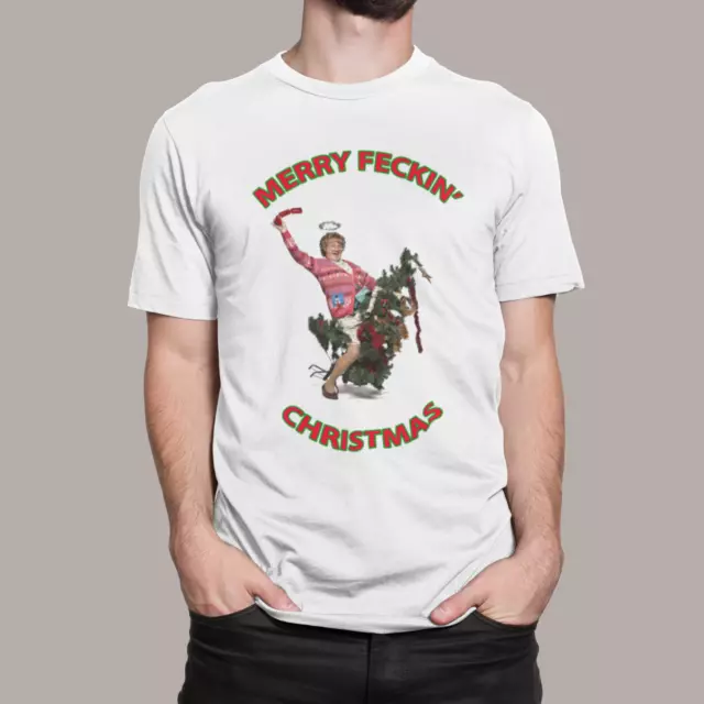 Merry Feckin Christmas Funny Mens T-Shirt,Mrs Browns Boys, Present,Gift,Xmas