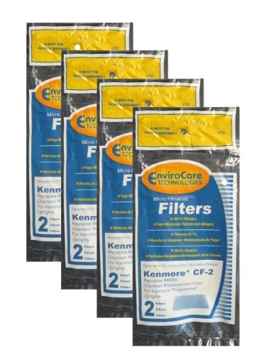 (8) Kenmore CF2 Foam Safety Vacuum Filters, Upright, Progressive Vacuum Clean...