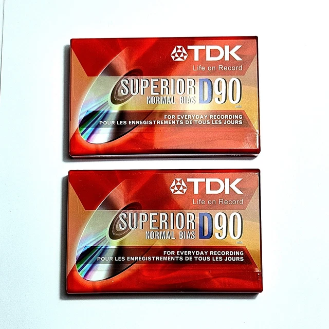 TDK SUPERIOR NORMAL Bias 60 dB NEW/SEALED D90 Single Casette