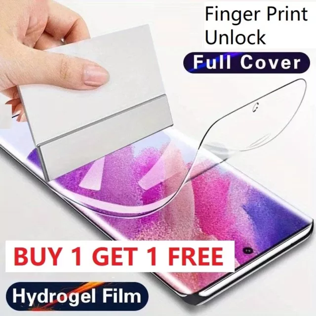 For Samsung Galaxy S24 S23 S22 S21 Ultra S10 Plus Hydrogel FILM Screen Protector