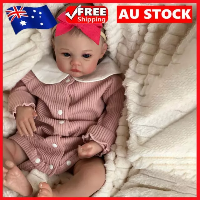 19in Rebirth Dolls 3D Skin Realistic Reborn Dolls Toys Soft Touch for Collection