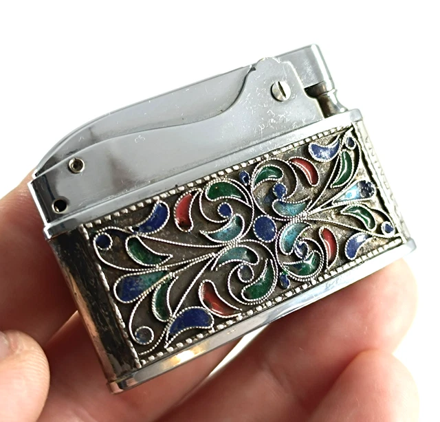 Briquet Essence Vintage Cuir VVAY Pour Homme - Rechargeable (Sans Essence)