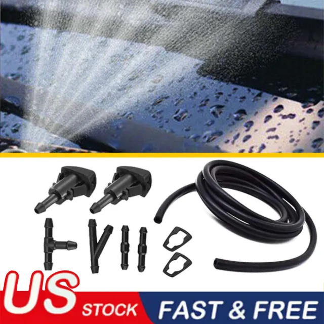 8-in-1 Front Windshield Washer Squirter Nozzle Spray For Dodge Jeep Chrysler Ram