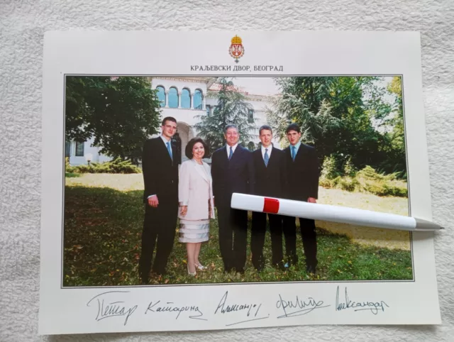 Serbia KARAĐORĐEVIĆ KARADJORDJEVIC ROYAL PALACE PHOTO SIGNATURE oficial document