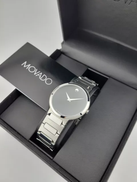 Movado Men's Temo Stainless Steel Black Dial Swiss Watch - 0607292 ($1095 MSRP) 2