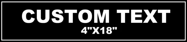 Custom Personalized Aluminum Metal Street Sign 4"x18" Plaque Logo Company Name