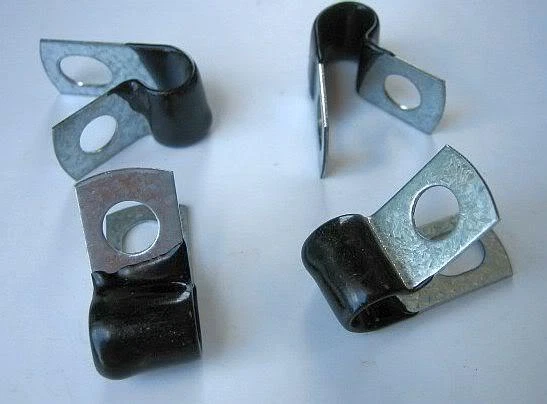 1/4" Insulated Hose Line Clamps Brake Line Clamps Closed Clamps Brake Lines (12)