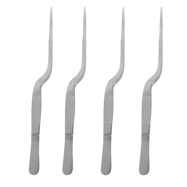 4 Pcs Pinzette Pinzette Aus Edelstahl Ohrreiniger Werkzeug Sauber