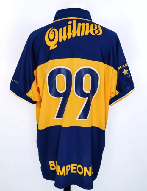 Ca Boca Juniors Bicampeones '99 Shirt Xl - Camiseta Vintage Nike Maglia Quilmes