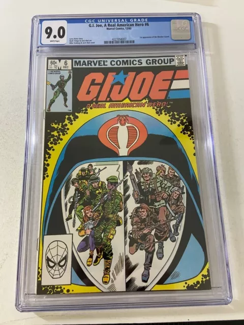 GI JOE A REAL AMERICAN HERO #6 VF/NM 9.0 CGC Canadian Price Variant 1982