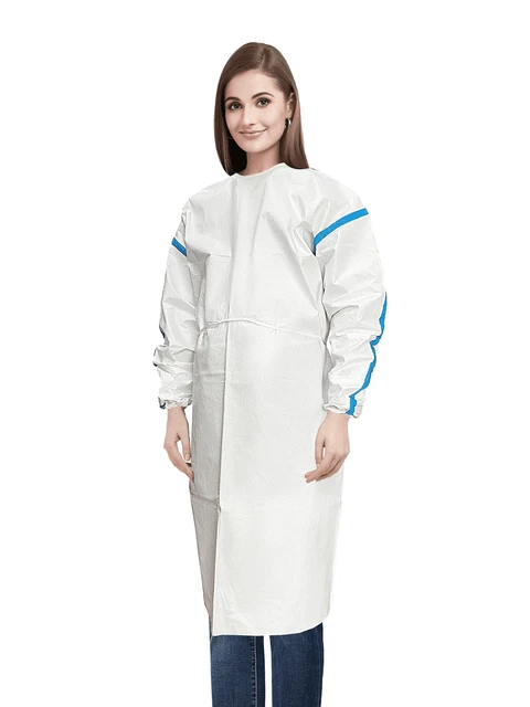 Hospital Disposable Gowns with Sleeves X Small Size Microporous PPE Medical 50
