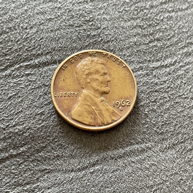 1962 D Lincoln Penny “L” Liberty On Edge Error