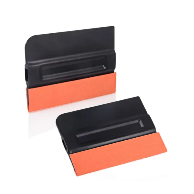 2 Pcs Pro Suede Felt Edge Squeegee Teflon Fibre Car Vinyl Wrap Window Tint Tools