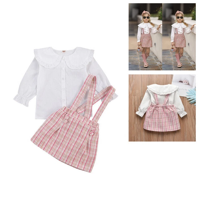 T-shirt top gonna abiti a quadretti