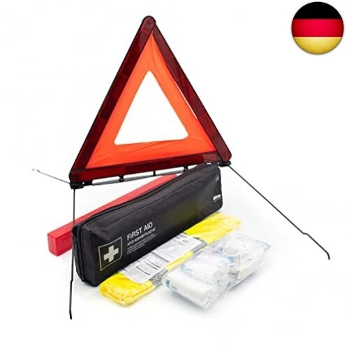 KFZ-Verbandtasche inkl. Warndreieck und Warnweste nach aktueller DIN 13164:2022