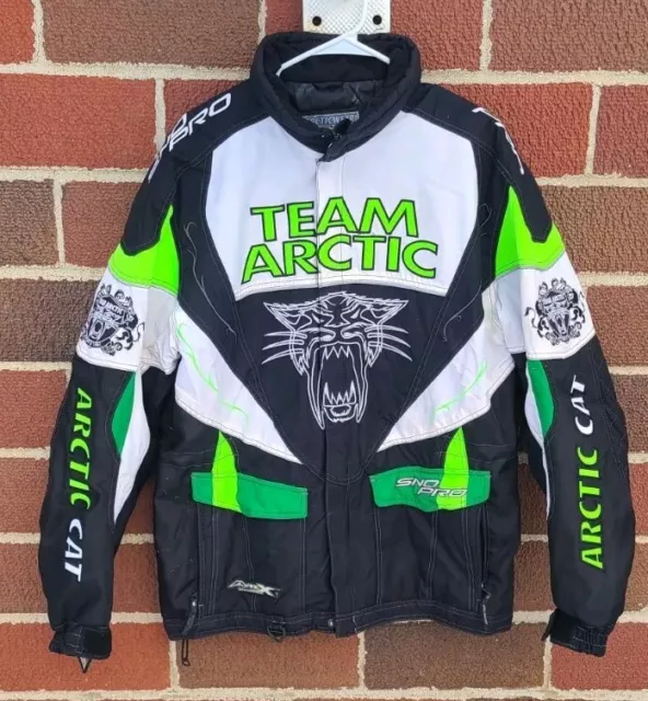 Vintage Arctic Cat Team Arctic racing snowmobile Jacket coat Large