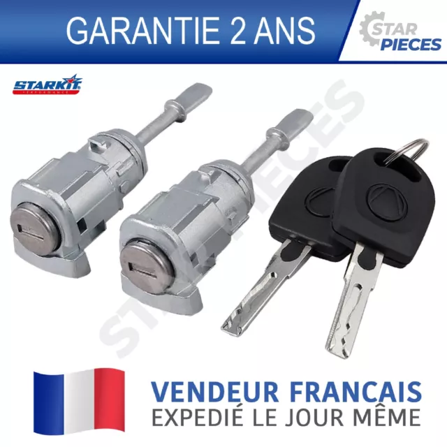 2 Barillet Serrure Avant Gauche + Droit Vw Lupo Passat B5 3B0837167 3B0837168