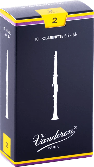 Anches Vandoren clarinette - boite de 10 - Force 2 NEUF