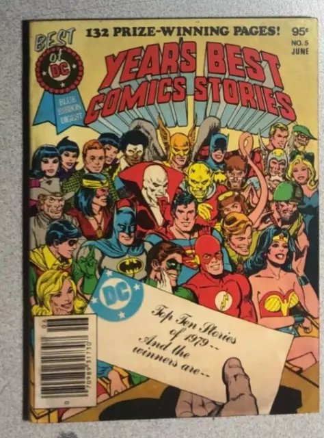 BEST OF DC BLUE RIBBON DIGEST #5 (1980) Year's Best Comics Stories VG+/FINE-