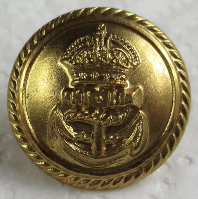 BRITISH:&ROYAL NAVY OFFICERS GILDED BRASS BUTTON