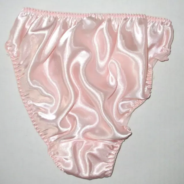 Vintage Victorias Secret Second Skin Satin & Chiffon Panties Size Small 5 Pink 3
